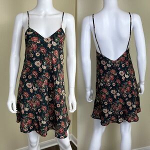 Antara Women's Size S Floral Silk Floral Camisole Mini Cami Dress Lingerie Y2K